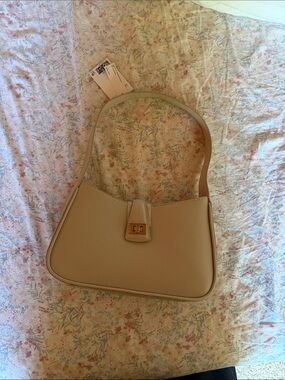 Classic Beige Shoulder Bag
